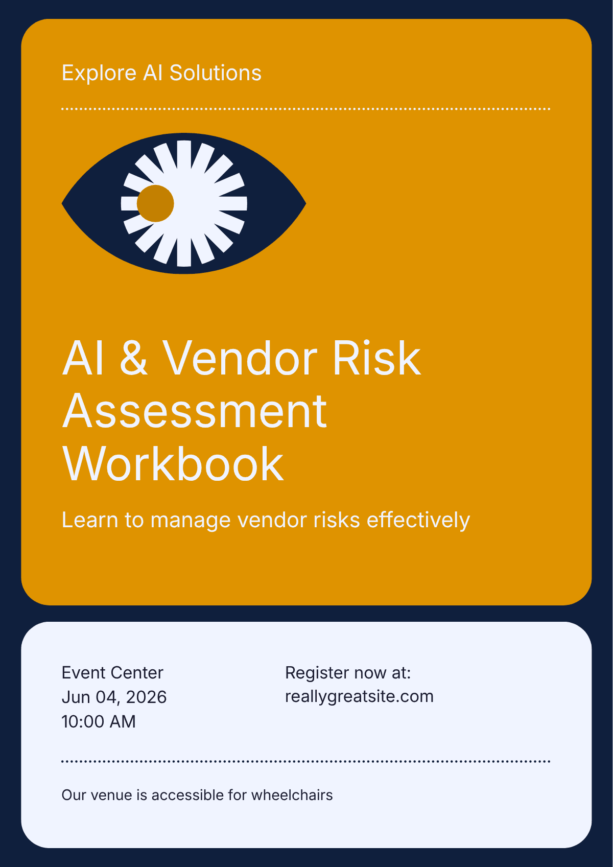 AI & Vendor Risk Assessment Workbook preview 1